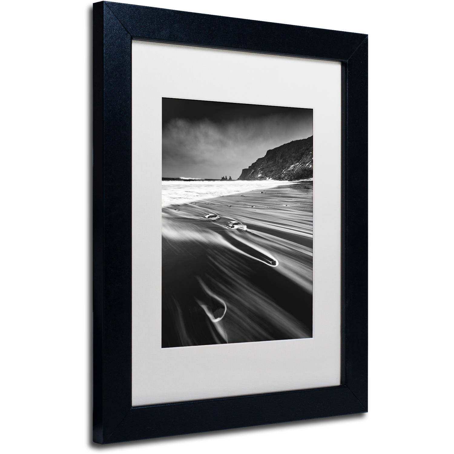 Trademark Fine Art "Veins of the Sea" Canvas Art by Mathieu Rivrin, White Matte, Black Frame