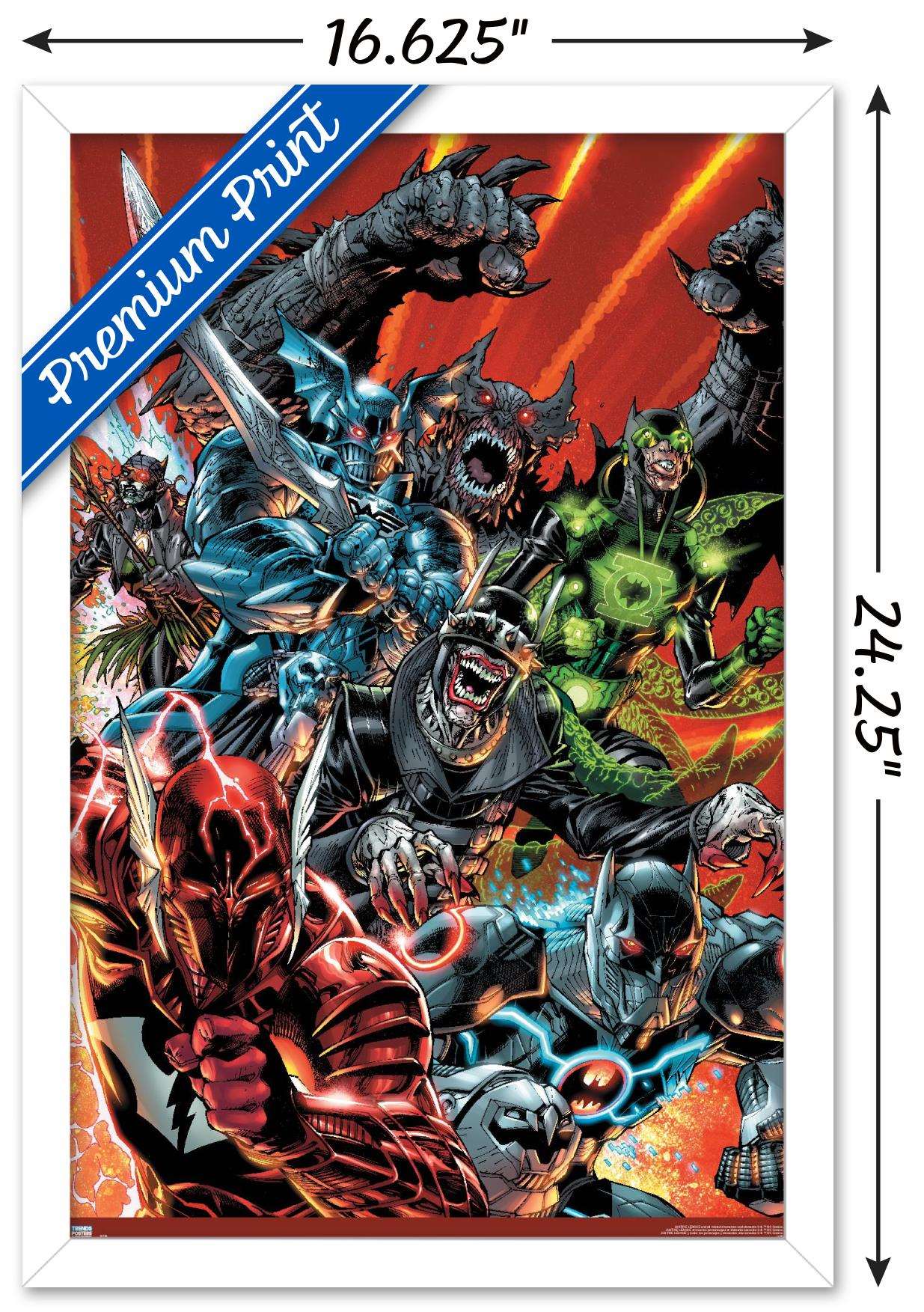 DC Comics The Batman Who Laughs - Group Wall Poster, 14.725" x 22.375", Framed