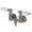 Brushed Nickel, variant on Kingston Brass AE35T2 Aqua Vintage 3-3/8 Inch Wall Mount Tub Faucet, Polished Brass
