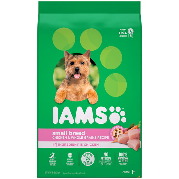 IAMS PROACTIVE HEALTH Small & Toy Breed Adult Dry Dog Food Chicken, 15