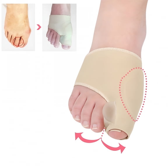 XIRQI 1 Pair Bunion Corrector Hallux Valgus Bunion Pain Relief Bone Thumb Plates Correction Pedicure Socks