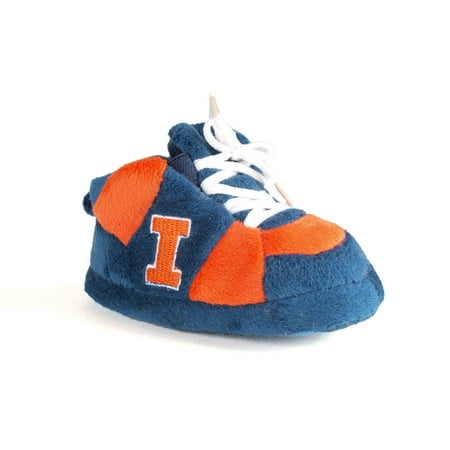 Happy Feet Mens and Womens Illinois Fighting Illini NCAA Baby Slippers