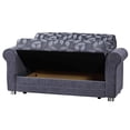 thumbnail image 2 of Ottomanson Convertible Sleeper Loveseat with Hidden Storage, Firm Seating, Gray, 2 of 7