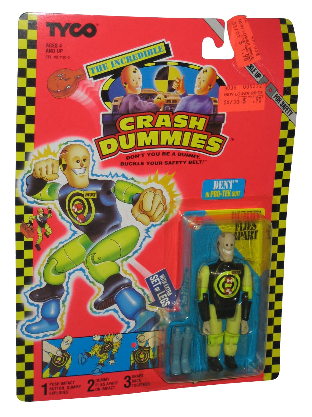 The Incredible Crash Dummies Dent In Pro Tek Suit Tyco Figure Walmart Com