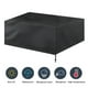 thumbnail image 4 of Cubias Protectoras Impermebles para mesa de Muebles de Patio, Cubierta Rectangular Negra para Lluvia y Sol para Exteriores, 4 of 7