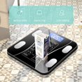 thumbnail image 2 of Smart Scale with Body Analysis - Measures BMI, Fat & Muscle Mass - USB Rechargeable - Up to 180 kg - Black, 2 of 6