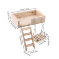 thumbnail image 3 of Pet Swings, 3Pcs Wooden Hamster Crawling Ladder Funny Swing Platform Toys Set For Small Pet, 3 of 8