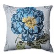 thumbnail image 1 of Pillow Perfect 577364 Blue Flower Jacquard 16.5 in. Throw Pillow, 1 of 1