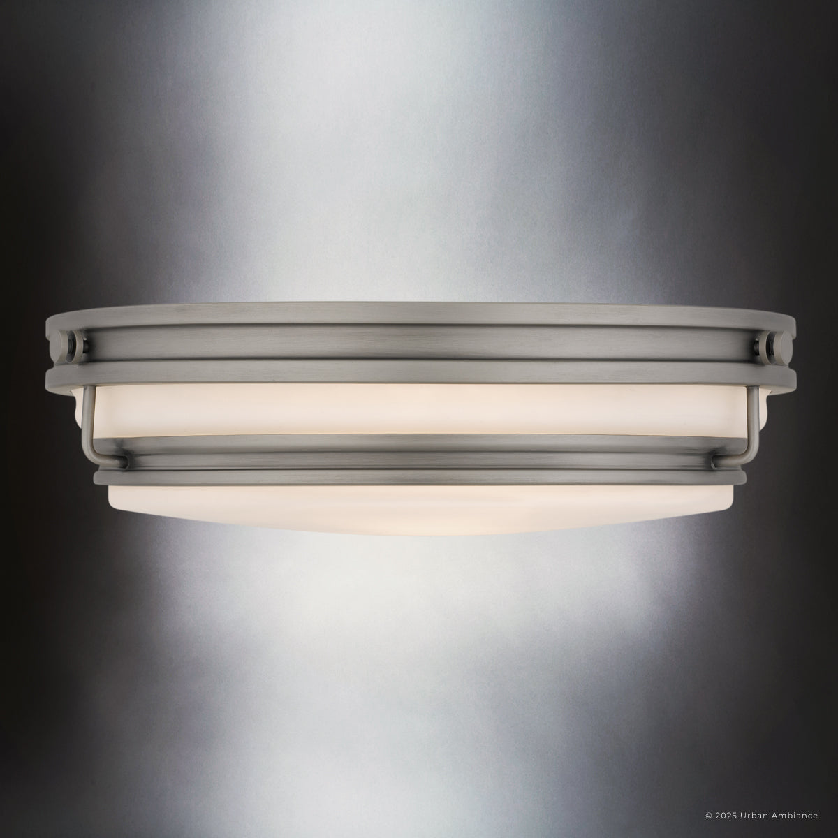 Luxury Contemporary Ceiling Light, Antique Nickel, UQL6374