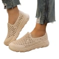 thumbnail image 1 of YOUYEDIAN Orthopedic Shoes for Women Spring Work Non Slip Slip on Arch Support Sneakers Wide Comfortable Mesh Closed Toe Shoes (Beige), 1 of 8