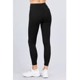 thumbnail image 4 of MOA Collection Women's Comfort Fit Cotton Spandex Basic Leggings, 4 of 5