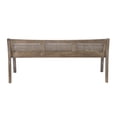thumbnail image 5 of Powell Tramore Upholstered Bench with Rattan Cane Back, Mid Tone Brown/Beige, 5 of 17