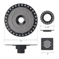 thumbnail image 3 of Uni-Green 4" Matte Black Stainless Steel Shower Drain Kit, ABS Base and Flange Compatible with Schluter Shower Pan for 2/3 Inch Pipe, 3 of 9