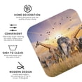 thumbnail image 4 of Pofeuu Vintage Wildlife Protection Print Leather Coasters Set of 6, Round Cups Mugs Mat Pad for Home Kitchen Heat Resistant Drink Coasters,Square, 4 of 7