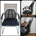 thumbnail image 5 of 2 Pcs Mesh Back Support for Car,Breathable Mesh Lumbar Support,Ergonomic Backrest with Double Sturdy Adjustable Straps,for driver, Office Chair, Wheelchair,Car (Black), 5 of 7