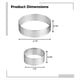 thumbnail image 3 of Paquete de 20 Aros Perforados para Tarta, Redondo Antiadherente para Tarta, Redondo para Tarta de Mousse de Acero Inoxidable, para Postre para Hornear, 3 of 6