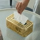 thumbnail image 4 of Caja de pañuelos de hierro forjado para escritorio, sala de estar, dormitorio, caja de cartón, almacenamiento de hierro, 4 of 6