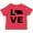 Red, variant on Inktastic Love Nebraska Boys or Girls Toddler T-Shirt