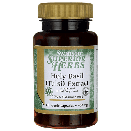 Swanson Holy Basil (Tulsi) Extract 400 mg 60 Veg