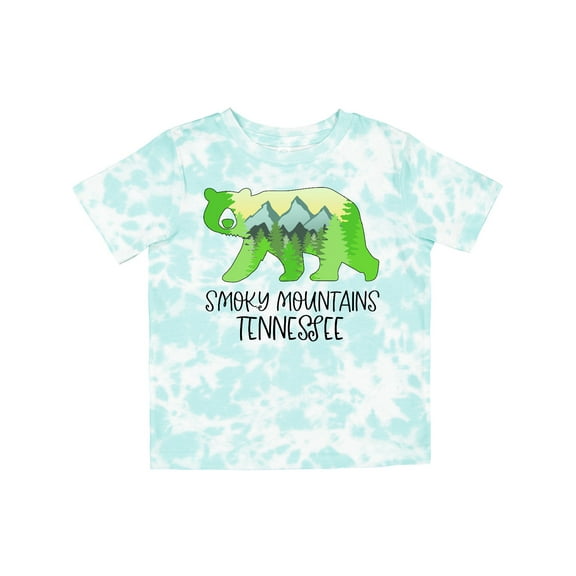 Inktastic Smoky Mountains, Tennessee Mountains and Bear Shape Boys or Girls Toddler T-Shirt