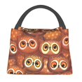 thumbnail image 1 of Easygdp Brown Owl Bolsa de Almuerzo Insulada Reutilizable, Bolsa de Mano y Bandolera para Oficina, Trabajo, Viajes, 1 of 6