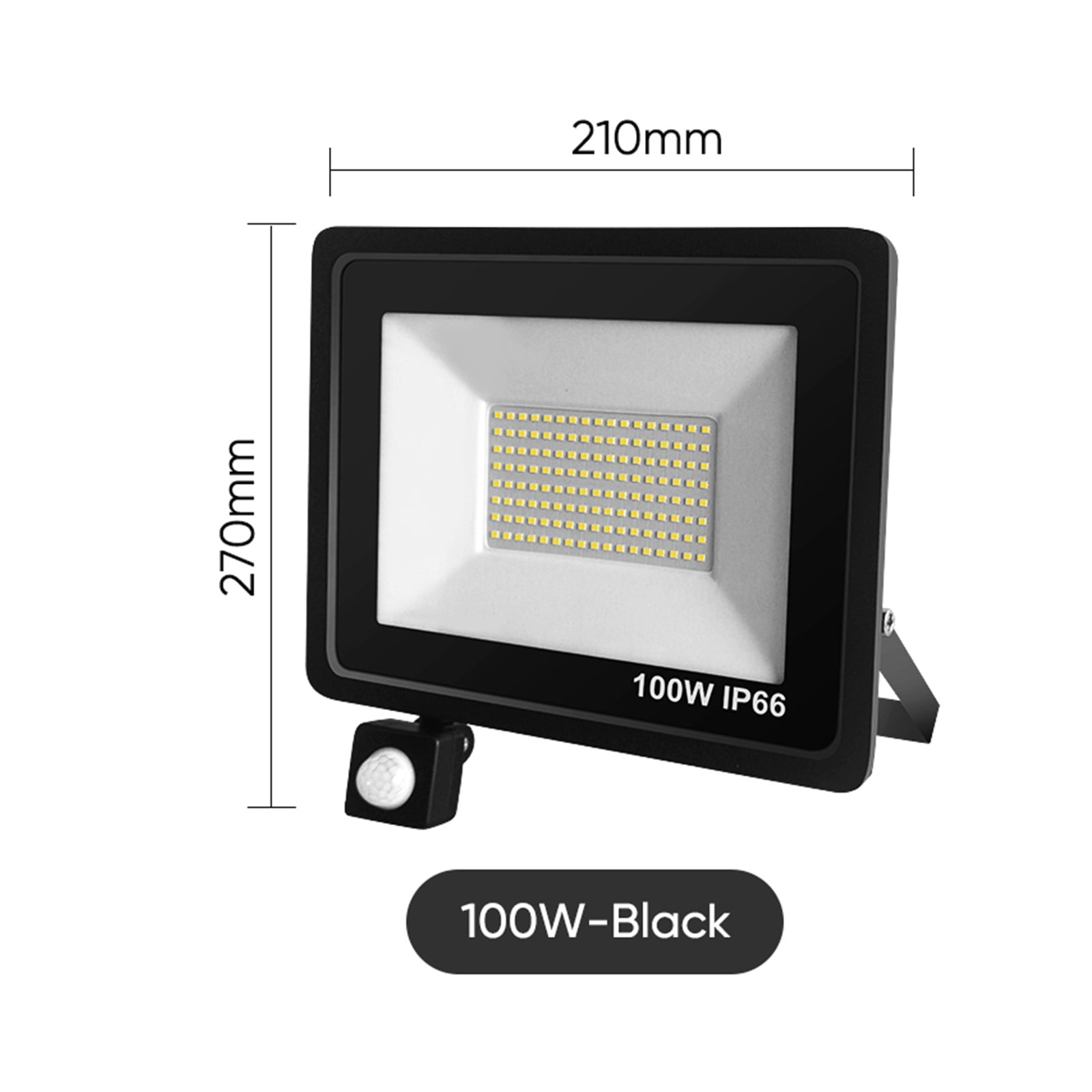 LED Floodlight RIP Motion Sensor IP66 Outdoor Waterproof 50W 100W Garden Landscape Spotlight Wall Light - Wide Angle Beam