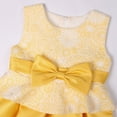 thumbnail image 3 of Flower Girls Dress Sleeveless Wedding Pageant Toddler Formal Party Bowknot Costume, 3 of 6