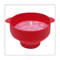 thumbnail image 1 of Popcorn Popper with Lids - Silicone Popcorn Maker Collapsible Popcorn Bowls Popcorn Container,1 x Silicone Popcorn Maker,Red, 1 of 6