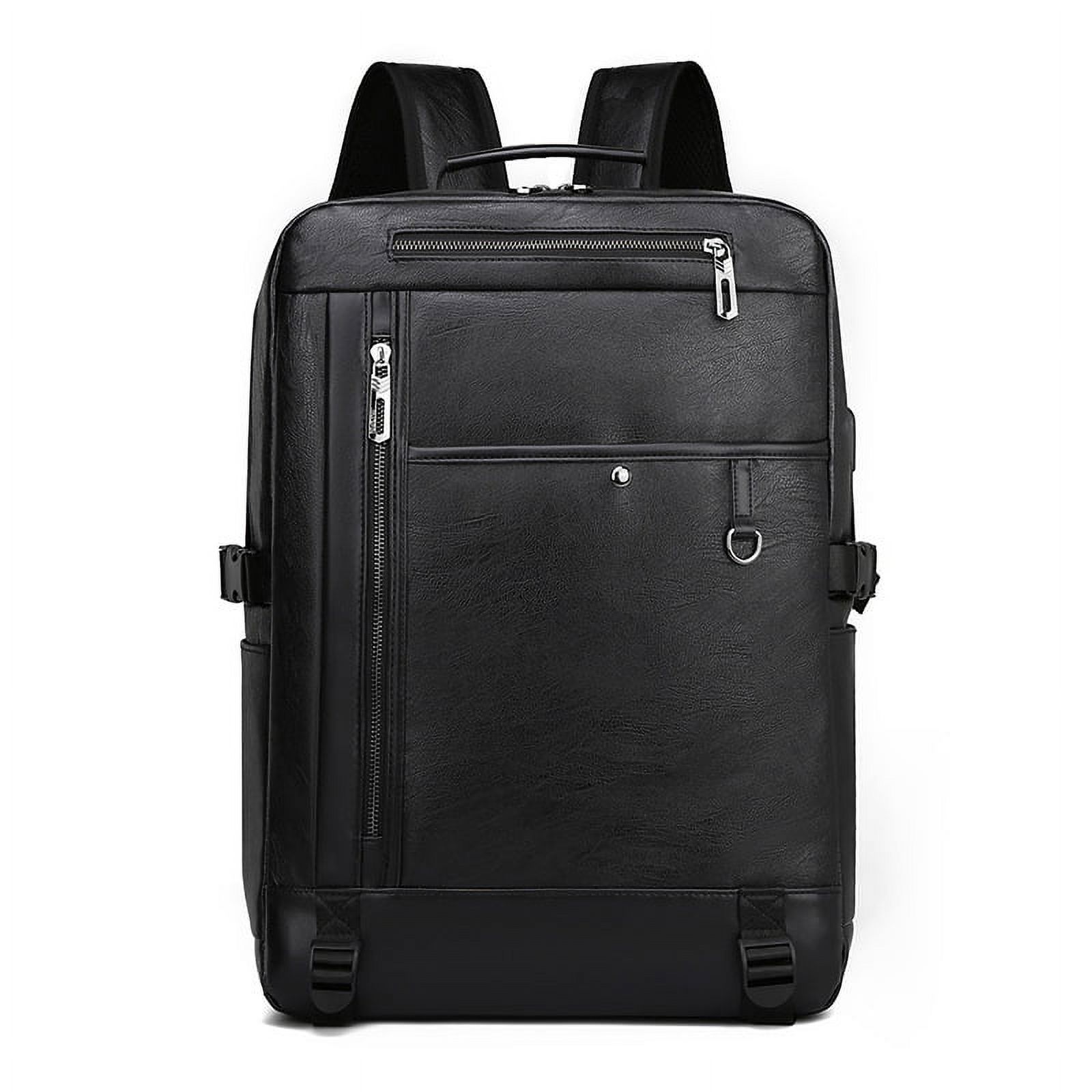 Toyella Summer New Trend Backpack Men's Business Travel Backpack Fashion Computer Bag Khaki - image 2 of 5