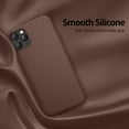 thumbnail image 4 of iPhone 11 Pro Phone Case, [Shockproof Silicone Series] with [Soft Anti-Scratch Microfiber Lining] Camera & Screen Drop Protection 5.8 inch Slim Thin Cover, Chocolate, 4 of 14