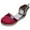 Red, variant on XIAQUJ Women's Wedge Casual Sandals Butterfly Pearl Fashion Casual Shoes Sandals for Women 2024 Red 7.5