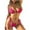 Hot Pink-03, variant on Lopeceal Women's Triangle Bikini Fishnet Halter Two Piece Sexy Swimsuit String Tie Side Bathing Suit