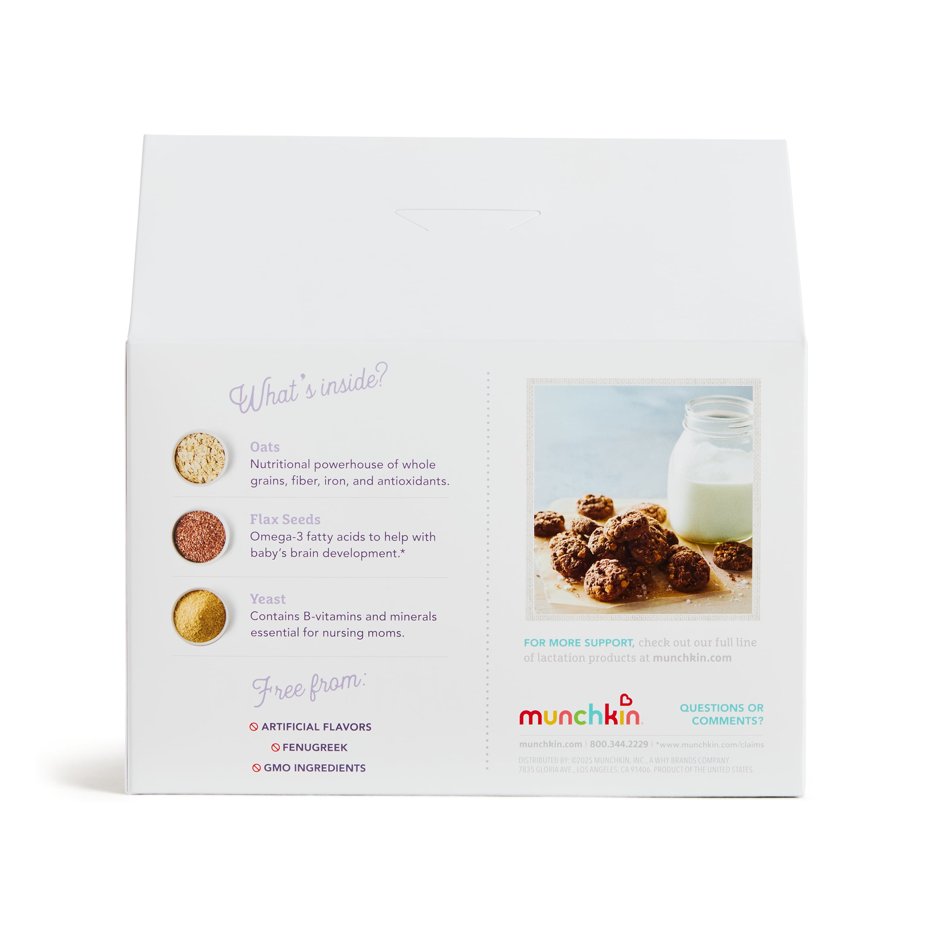 Munchkin Baked Lactation Cookie Bites, Chocolate Salted Caramel Flavor, 8 Count