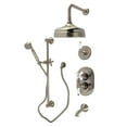thumbnail image 6 of Kingston Brass CCRCA8 Vintage Standard Mount Shower Ring Connector 3 Holes, Brushed Nickel, 6 of 7