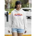 thumbnail image 2 of Retro Los Angeles Girl Team Hoodie Women -Image by Shutterstock, Female 4X-Large, 2 of 4