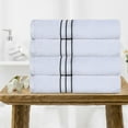 thumbnail image 2 of Superior Turkish Cotton Ultra-Plush Bath Towel Set of 4, Teal, 2 of 4