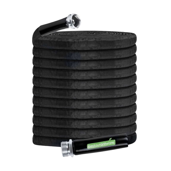 Handy Tek Black Fabric Garden Hose - Lightweight, Kink-Free, Flexible - 50' - 1 count box