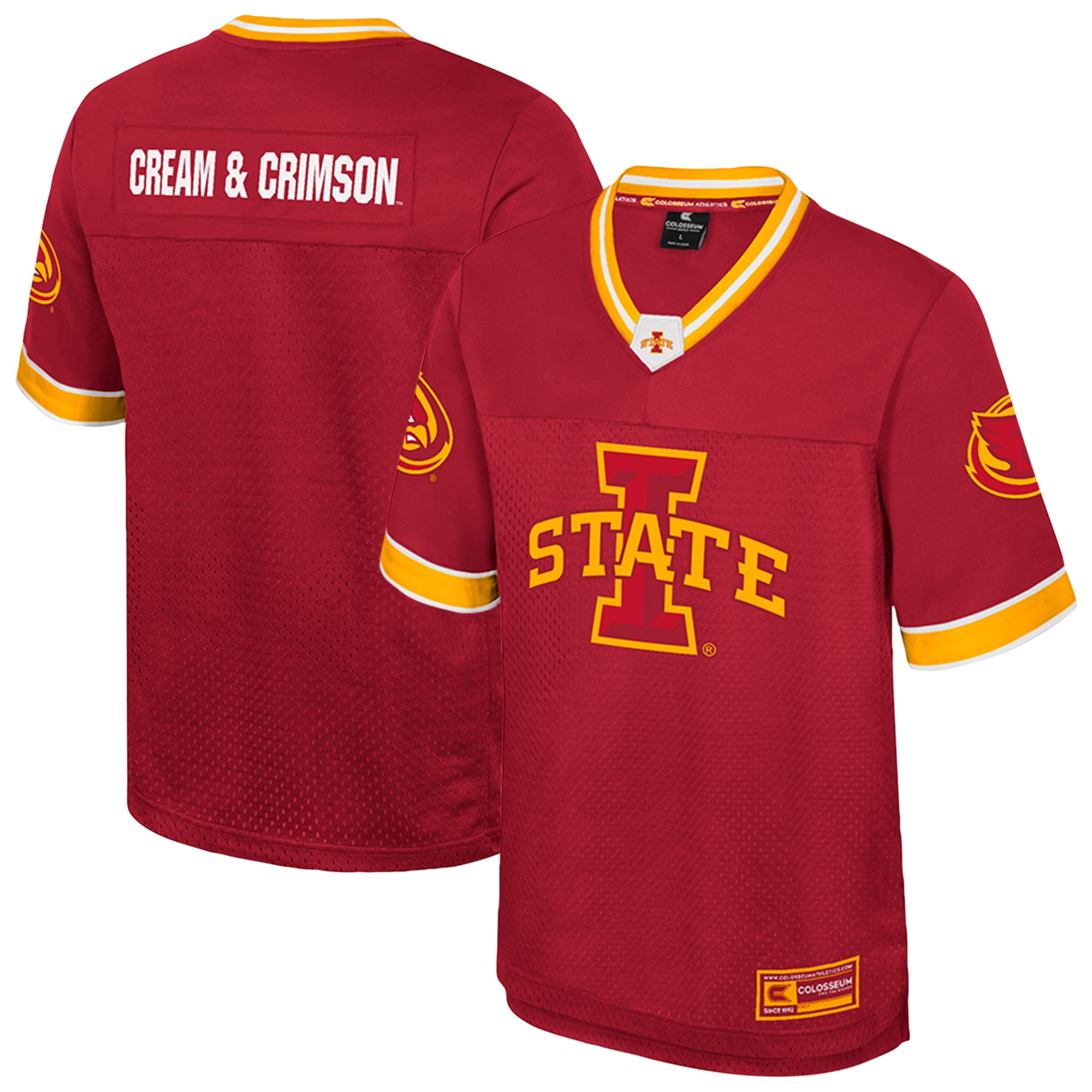 Men's Colosseum Cardinal Iowa State Cyclones Nothing But The Hits Football Jersey