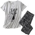 thumbnail image 1 of Tops de pijama para mujer con pantalones capri Conjuntos de pijama Xemadio WMCH-304, 1 of 4