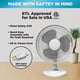 thumbnail image 2 of EZ-CHILL Ventilador de mesa oscilante de 3 velocidades de 12 pulgadas con inclinación ajustable, prácticos controles de botón, funcionamiento silencioso, 2 of 5