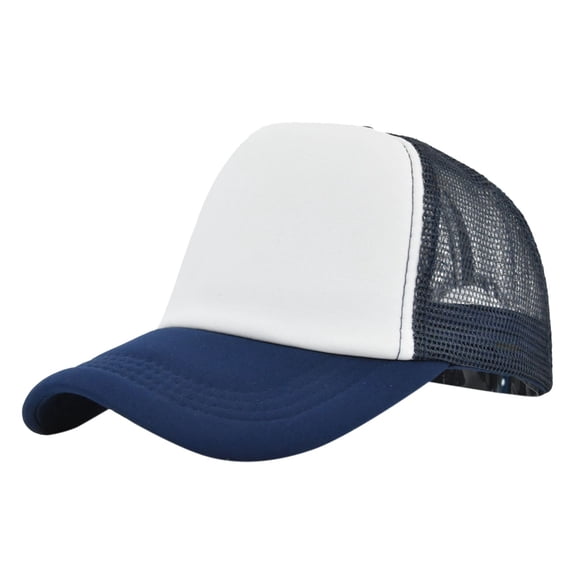 NAZISHW Unisex Quick Drying Baseball Cap Mesh Adjustable Sun Hat for Men and Women Casual Outdoor Sports Running Hat Trucker Hats Dad Hat (Dark Blue,One Size)
