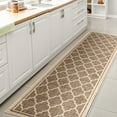 thumbnail image 5 of JONATHAN Y SANTA MONICA 2 x 20 Runner Rug, Trebol Moroccan Trellis Textured Weave - Brown/Beige, SMB109A-220, 5 of 6