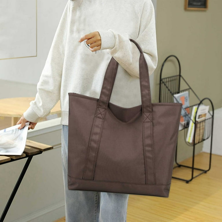 1pc Large Capacity Simple Design Women's Shoulder Bag, Versatile Tote Bag  For School And Work