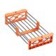 thumbnail image 1 of Estante de secado de platos de acero inoxidable extensible, cesta de drenaje telescópica sobre el organizador del fregadero para verduras, frutas y Naranja mayimx escurridor de platos en el fregadero, 1 of 9