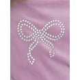 thumbnail image 4 of Wonder Nation Toddler Girls Embellished Velour Sweatshirt and Flare Pants Set, 2-Piece, Sizes 12M-5T, 4 of 5
