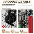 thumbnail image 3 of Uxcell 4 Pack Aluminum Alloy Bike Pegs Anti-Skid Fit 3/8 inch Axles Red Black, 3 of 7