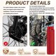 thumbnail image 3 of Uxcell 4 Paquete de Patines de Bicicleta de Aleación de Aluminio Antideslizantes para Ejes de 3/8 pulgadas Rojo Negro, 3 of 7