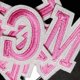 thumbnail image 1 of unbranded 1 De Parche Bordado Rosa Letras DIY Para Ropa Y Reparación De Chaquetas Bolsos, 1 of 8