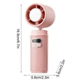 thumbnail image 3 of Yeciiwht Handheld Fan - Ice-sense Mini Fan Charging High-Speed Turbine Fan with Digital Display, Rechargeable Portable Cooling Device, 3 of 6