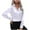 White, variant on Oksale Women's Satin Silk Blouses Casual Button Down Shirts Loose Long Sleeve Tee Blouse Solid Color Office Work Tunic Tops 2025